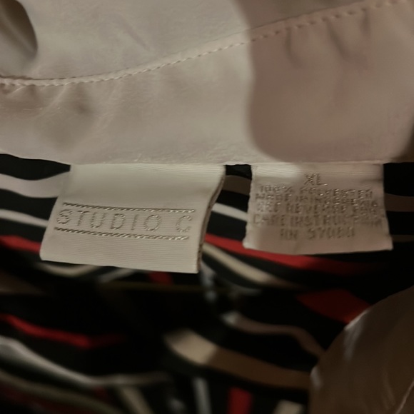 Button up silky striped shirt! - Picture 2 of 3